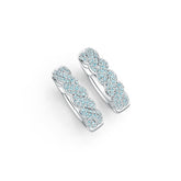 Sterling Silver Semi Mount Earrings Setting Round RD 1.2mm DHJ