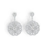 Sterling Silver Semi Mount Earrings Setting Round RD 5x5mm DHJ