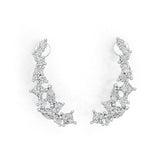 Sterling Silver Semi Mount Earrings Setting Marquise MQ 6X3mm MQ 5X2.5mm SQ 3X3mm DHJ
