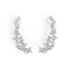 Sterling Silver Semi Mount Earrings Setting Marquise MQ 6X3mm MQ 5X2.5mm SQ 3X3mm DHJ