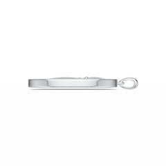 Sterling Silver Semi Mount Pendant Setting Round RD 27x27mm DHJ