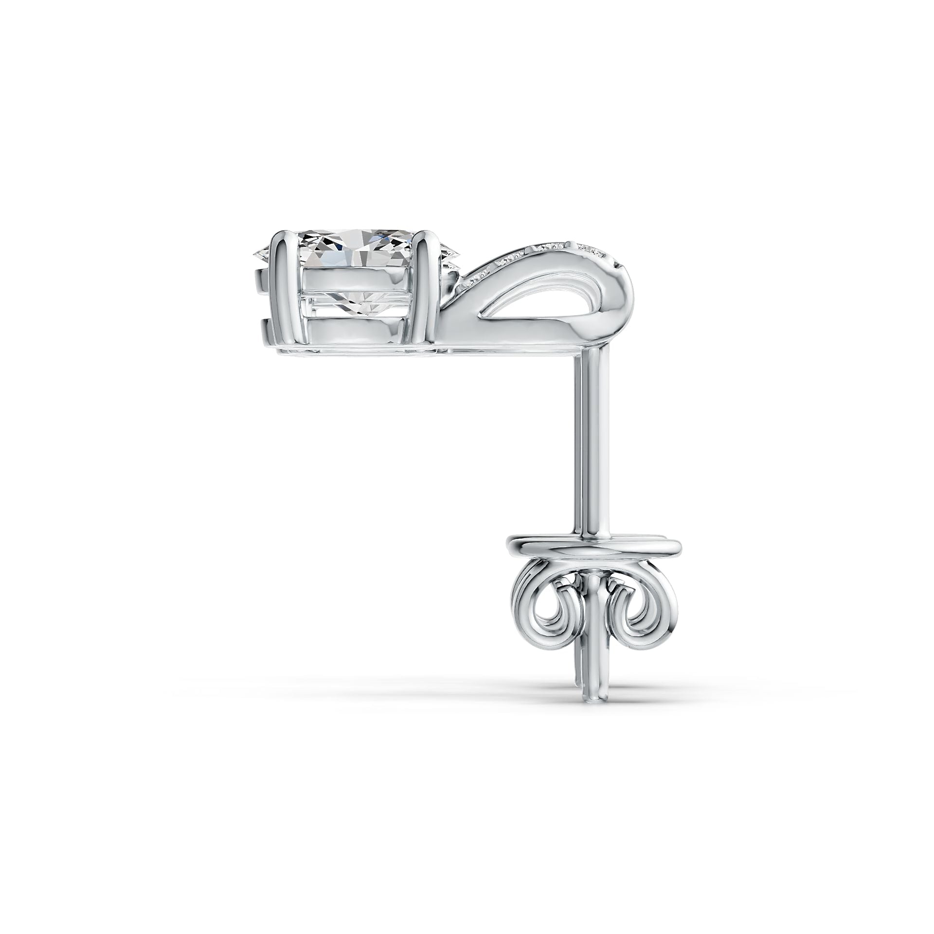 Sterling Silver Semi Mount Earrings Setting Oval OV 6x4mm Syzjewelry