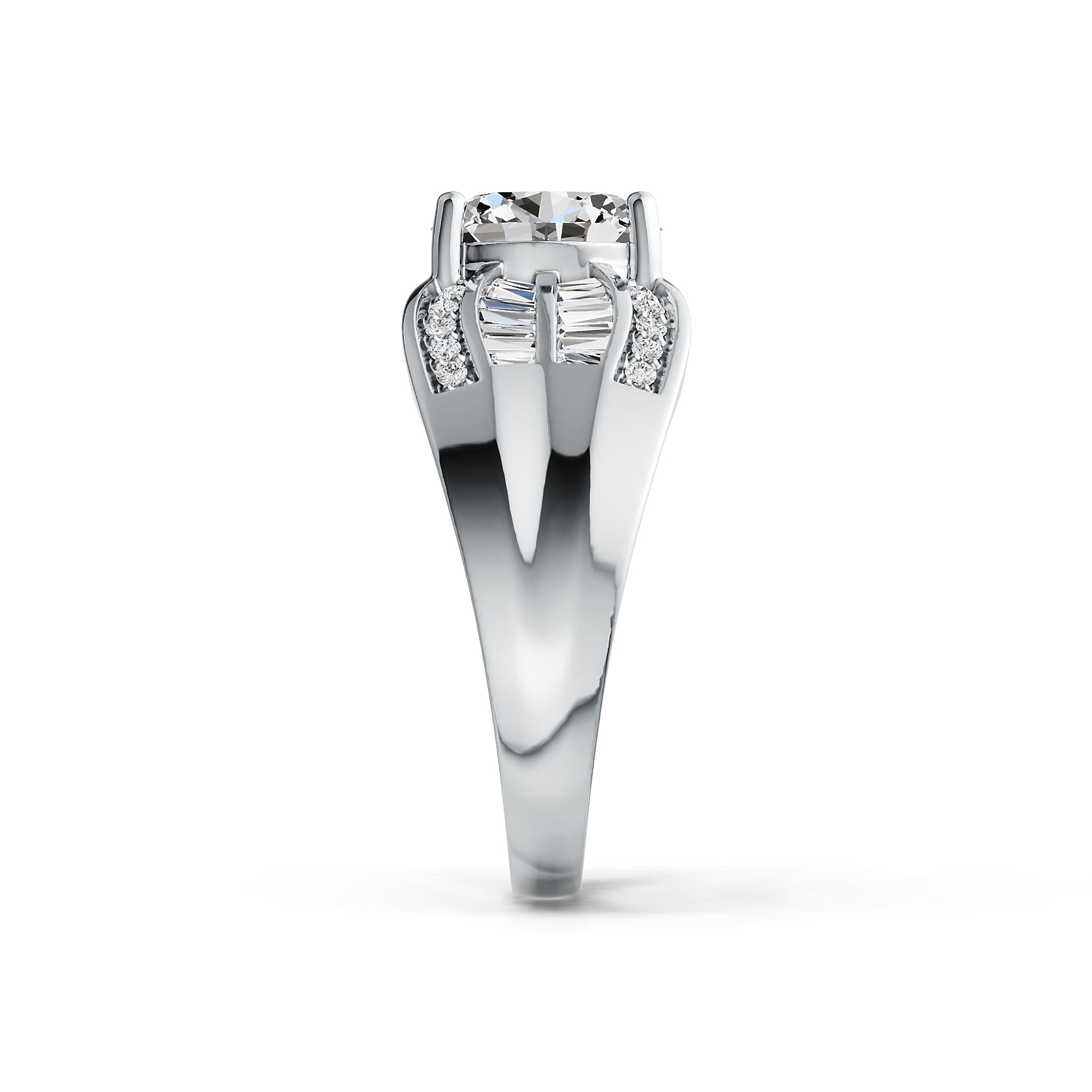 Sterling Silver Semi Mount Ring Setting Oval OV 9X7mm DHJ