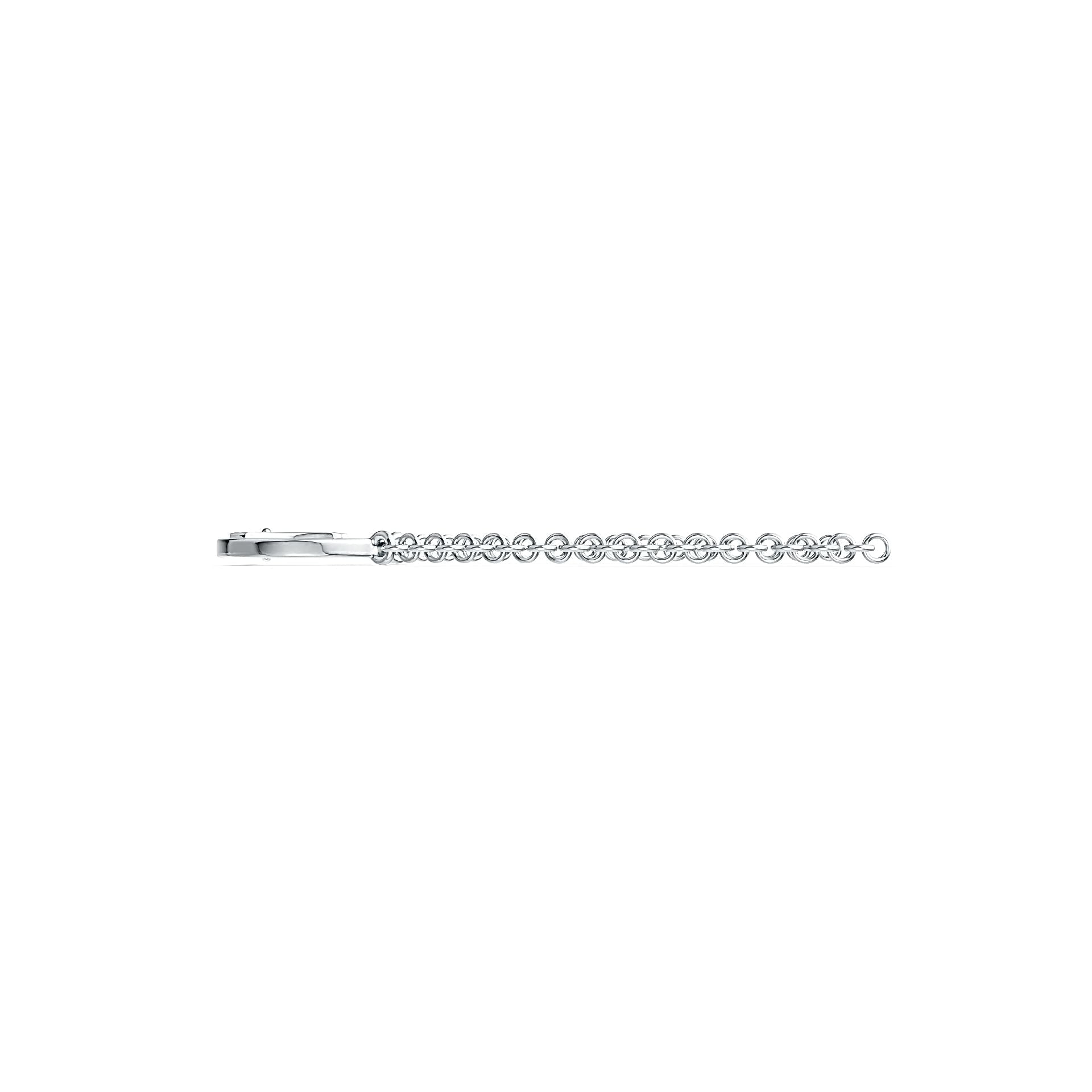 Sterling Silver Pendant Handcuff Theme with White Topaz or Moissanite - Syzjewelry