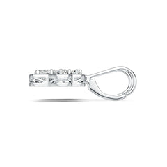 Sterling Silver Semi Mount Earrings Setting Heart HT 6X6mm OV 4X3mm OV 3X2mm DHJ