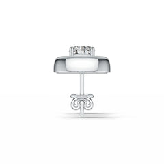Sterling Silver Semi Mount Earrings Setting Round RD 5x5mm - Syzjewelry