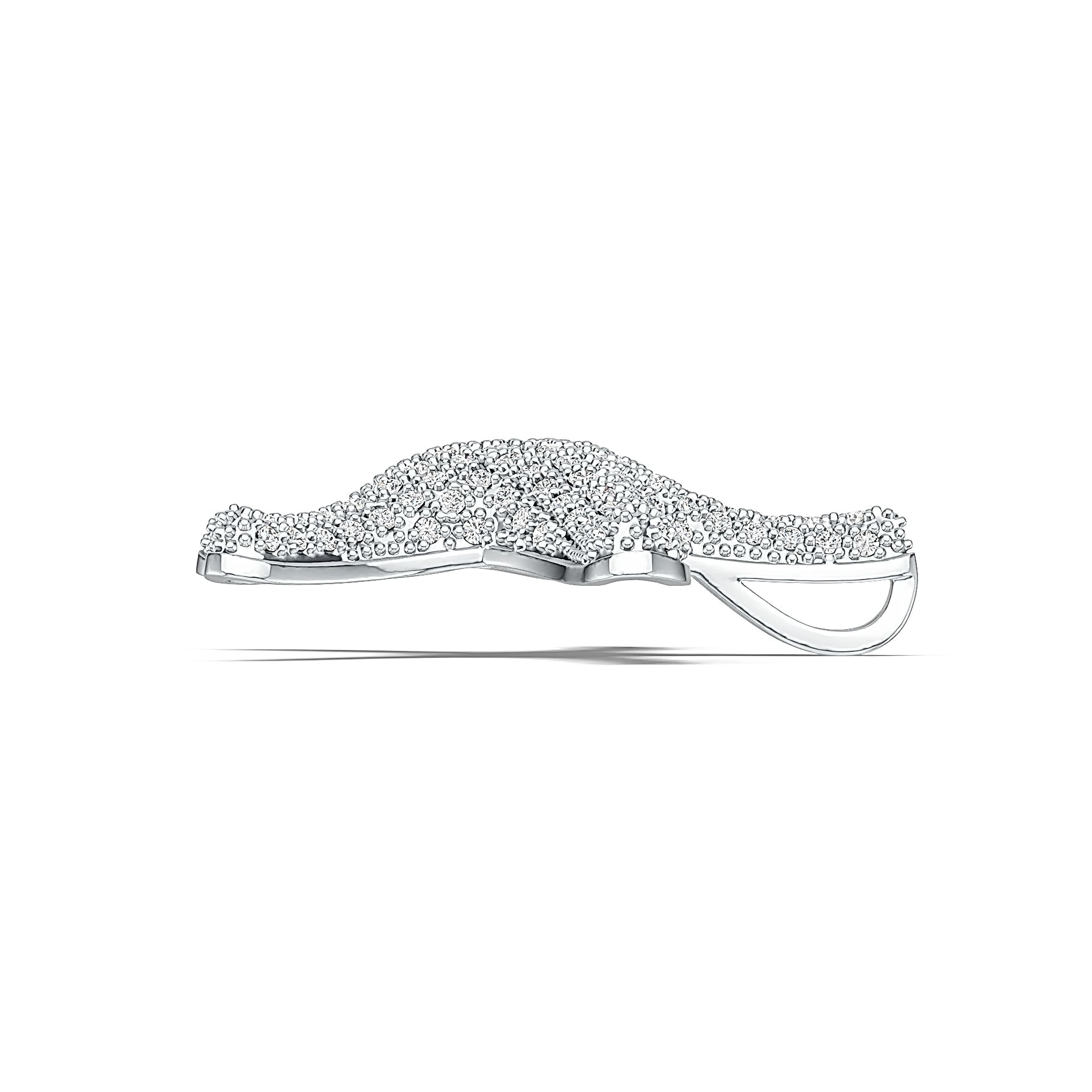 Sterling Silver Pendant Starfish Theme with White Topaz or Moissanite DHJ