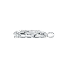 Sterling Silver Semi Mount Pendant Setting Round RD 1.0mm DHJ
