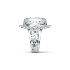 Sterling Silver Semi Mount Ring Setting Oval OV 14X10mm DHJ