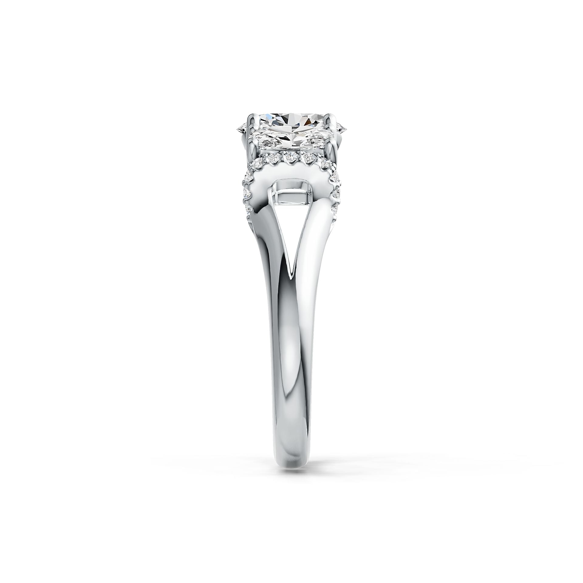 Sterling Silver Semi Mount Ring Setting Oval OV 8X6mm DHJ