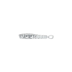 Sterling Silver Semi Mount Pendant Setting Pear PE 7X5mm DHJ