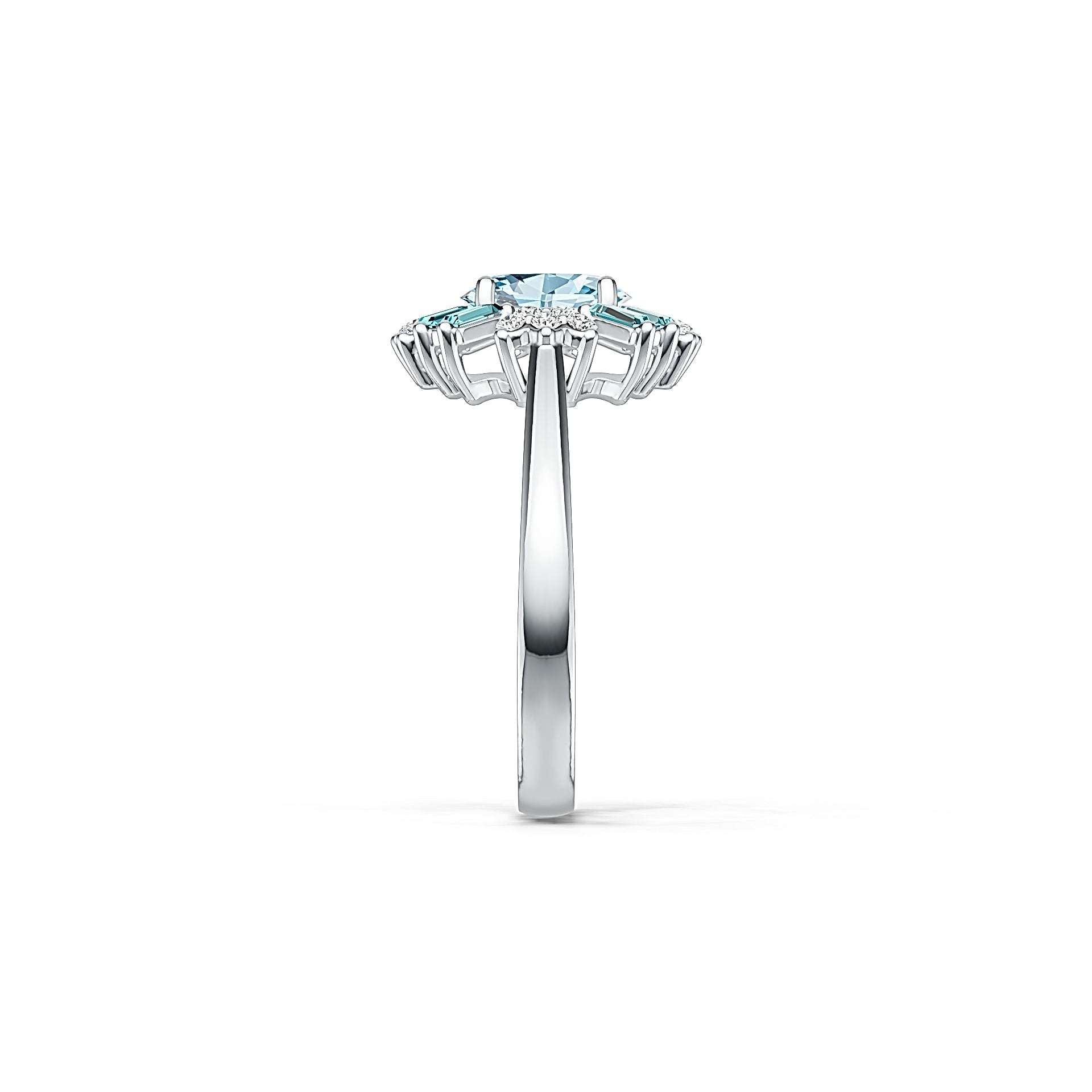 Sterling Silver Semi Mount Ring Setting Oval OV 8x6mm Syzjewelry