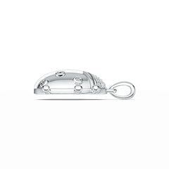 Sterling Silver Semi Mount Pendant Setting Round RD 1.5mm DHJ