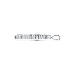 Sterling Silver Semi Mount Pendant Setting Marquise MQ 4X2mm RD 3.5mm DHJ
