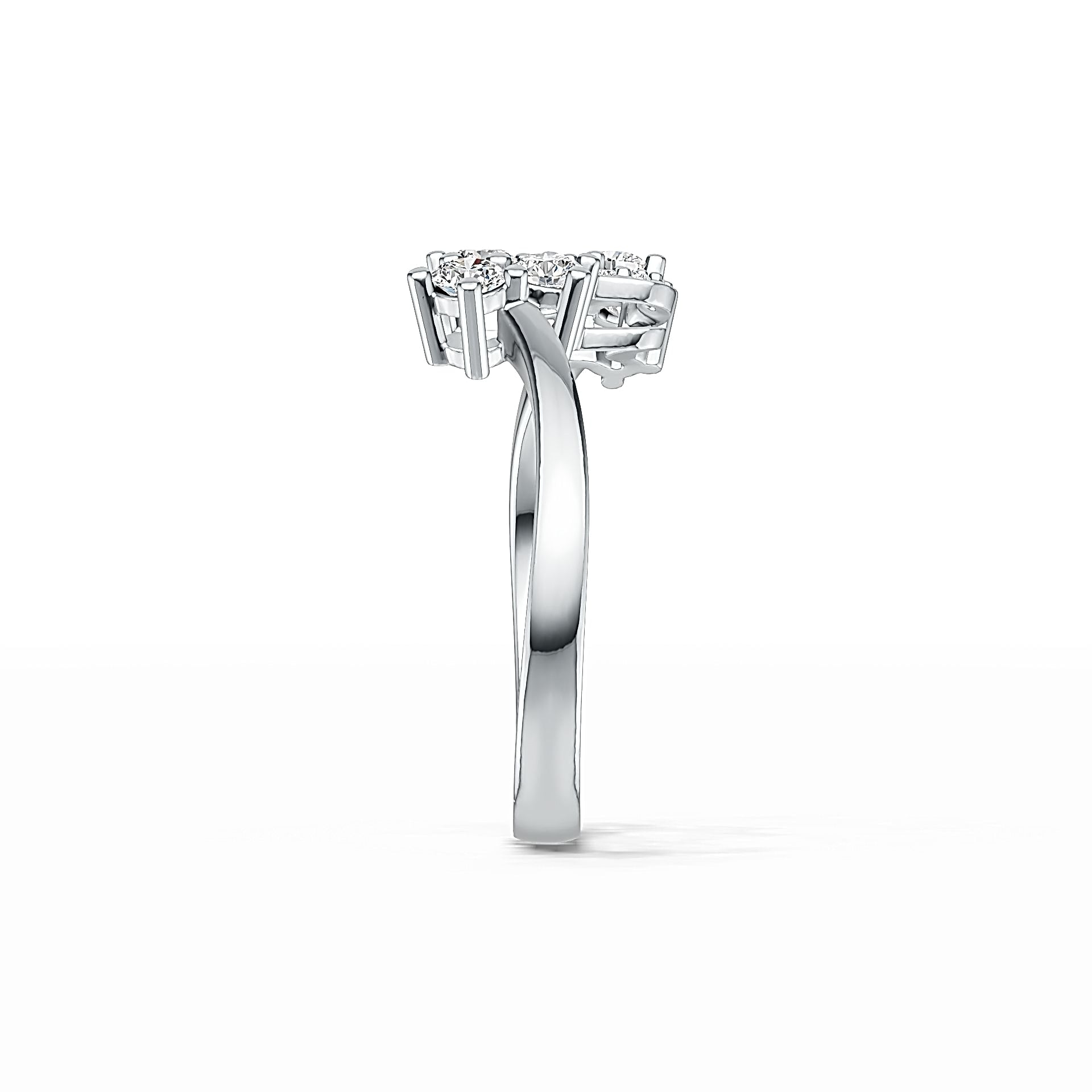 Sterling Silver Semi Mount Ring Setting Round RD 3x3mm DHJ