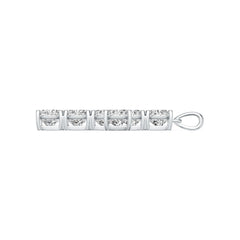 Sterling Silver Semi Mount Pendant Setting Cushion CU 7X7mm Cross Theme DHJ