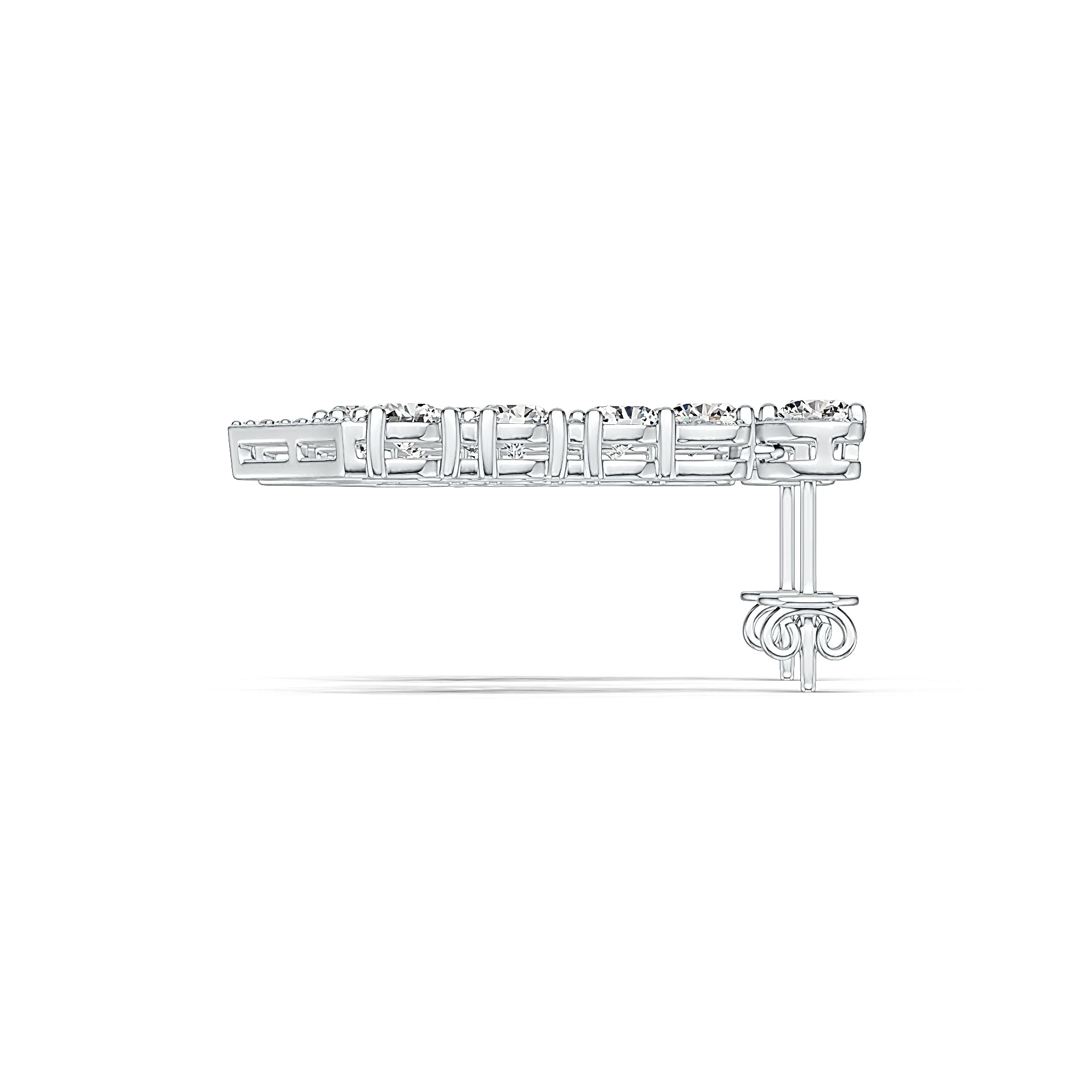 Sterling Silver Earrings Chandelier Style with White Topaz or Moissanite Syzjewelry