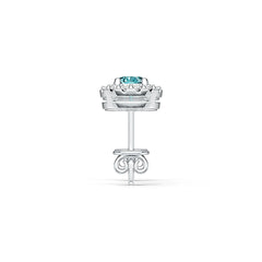 Sterling Silver Semi Mount Earrings Setting Round RD 5x5mm DHJ