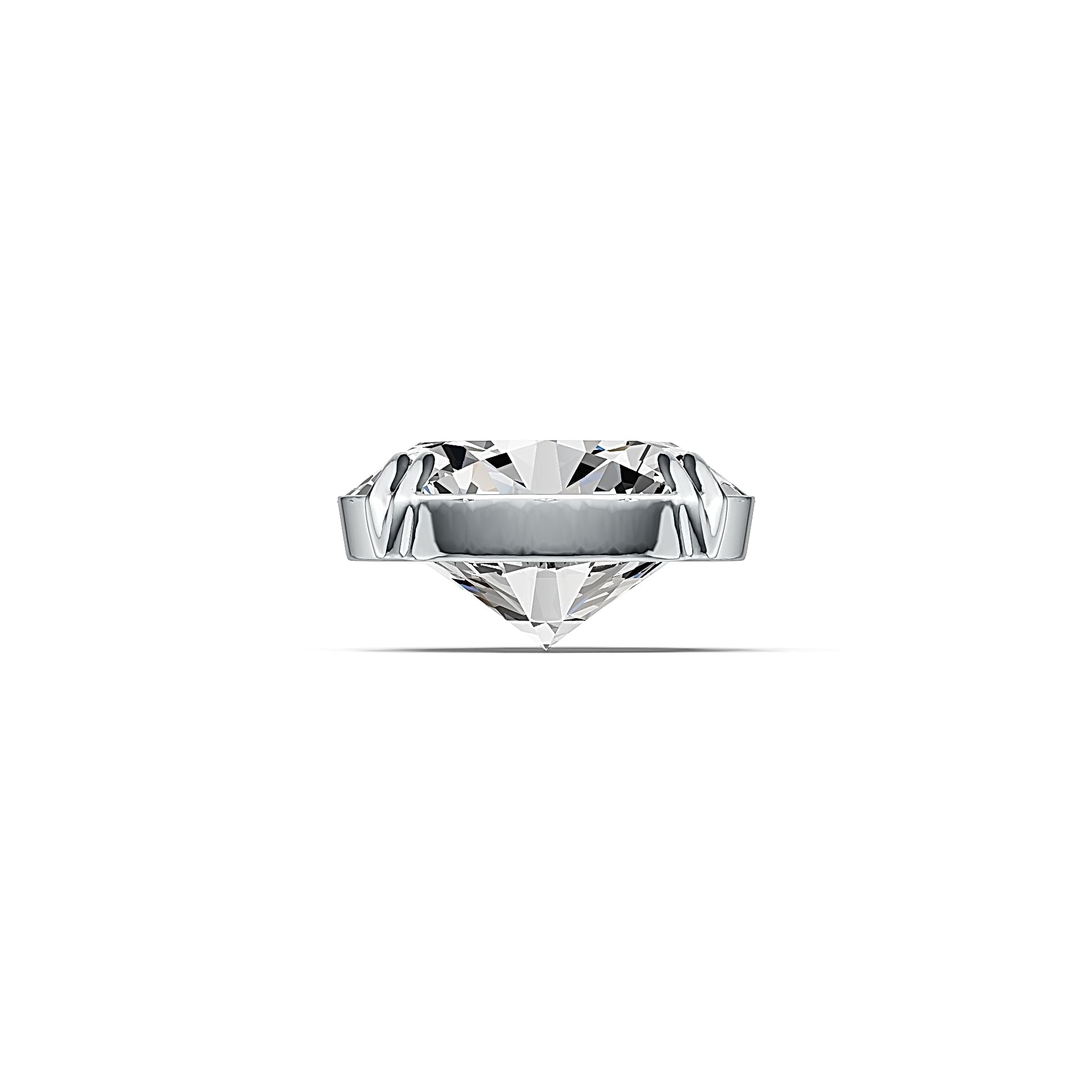Sterling Silver Semi Mount Pendant Setting Oval OV 12X10mm Solid Syzjewelry