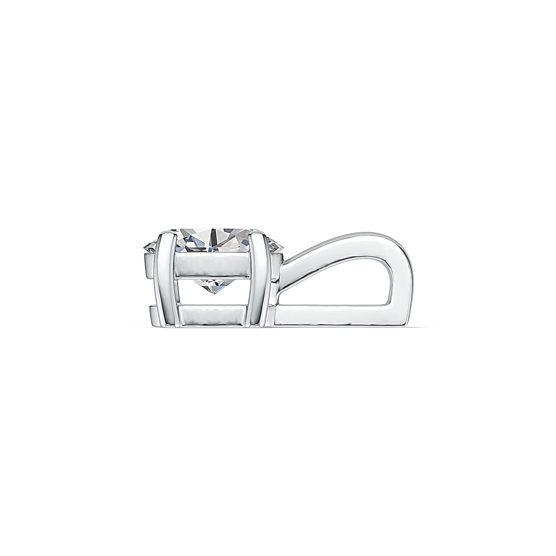 Sterling Silver Semi Mount Pendant Setting Oval OV 6X4mm DHJ