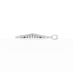 Sterling Silver Semi Mount Pendant Setting Marquise MQ 4X2mm DHJ