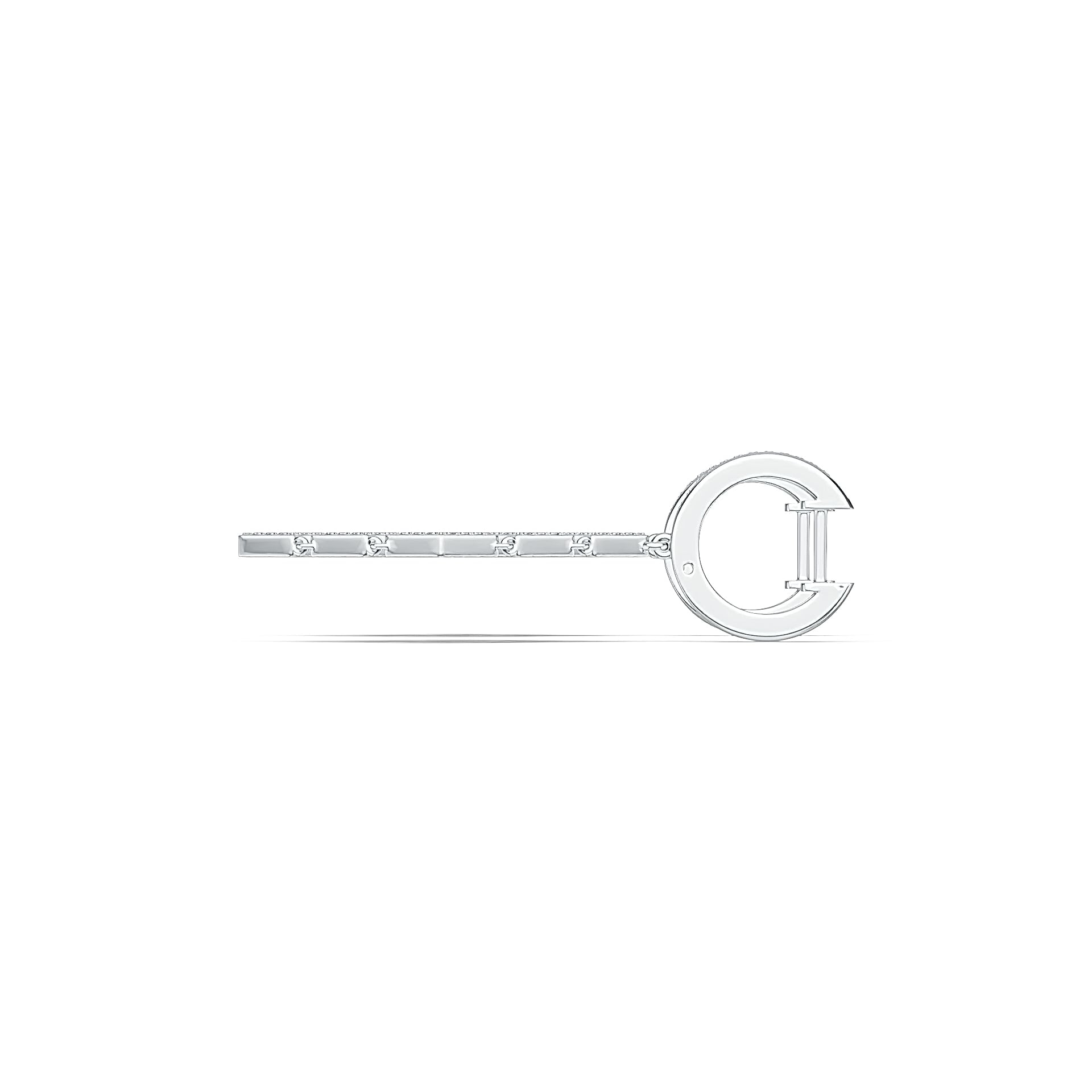 Sterling Silver Earrings Dangle Drop with White Topaz or Moissanite DHJ