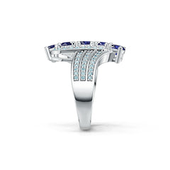 Sterling Silver Semi Mount Ring Setting Round RD 4.7x4.7mm DHJ