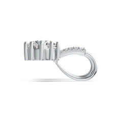 Sterling Silver Semi Mount Earrings Setting Round RD 8x8mm DHJ