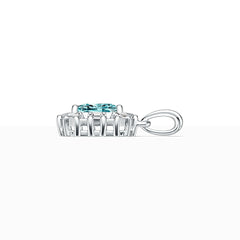 Sterling Silver Semi Mount Pendant Setting Cushion CU 8X6mm DHJ