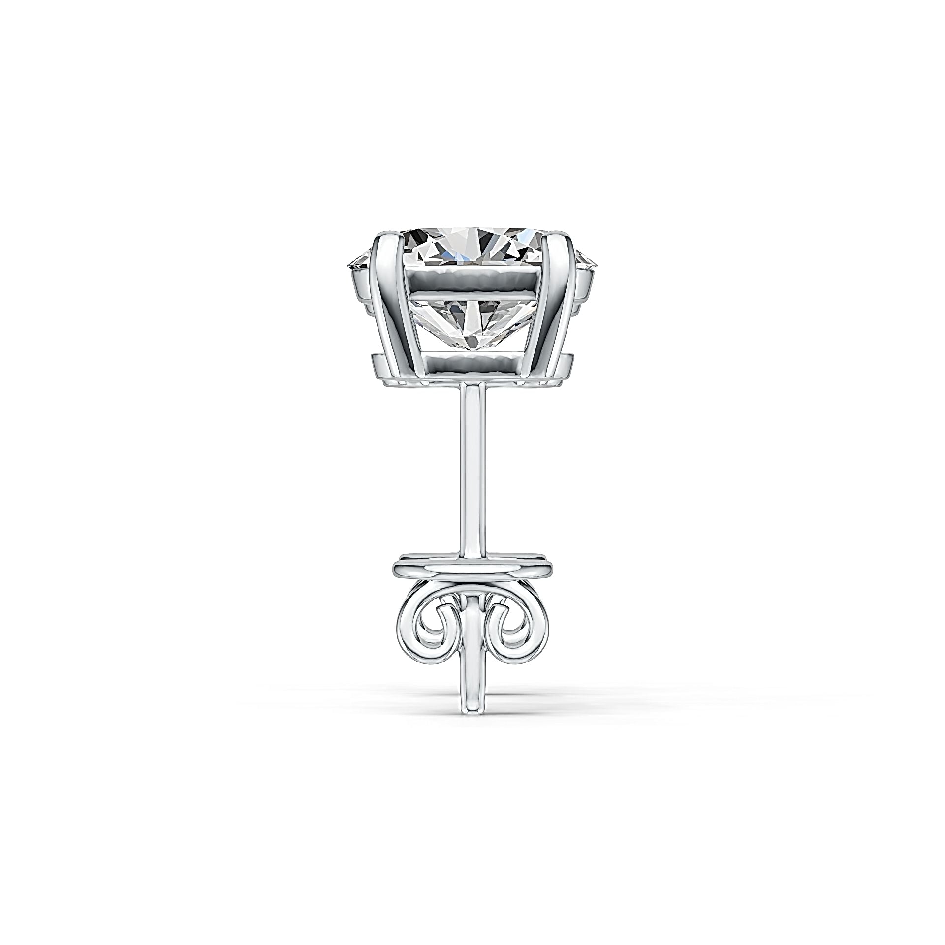 Sterling Silver Semi Mount Earrings Setting Oval OV 8X6mm DHJ