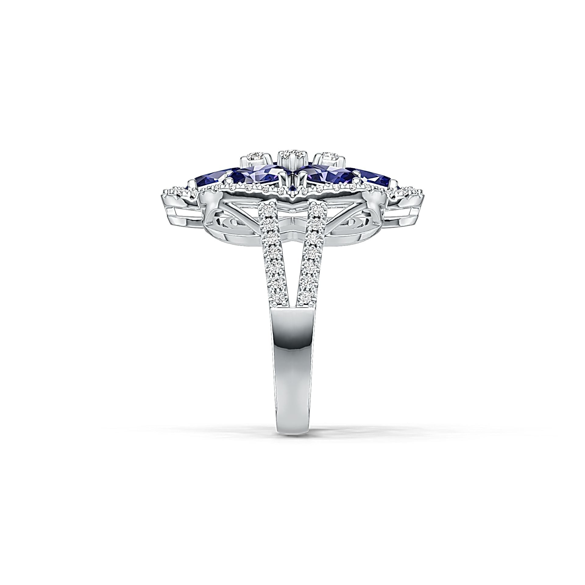 Sterling Silver Semi Mount Ring Setting Oval OV 6X4mm DHJ