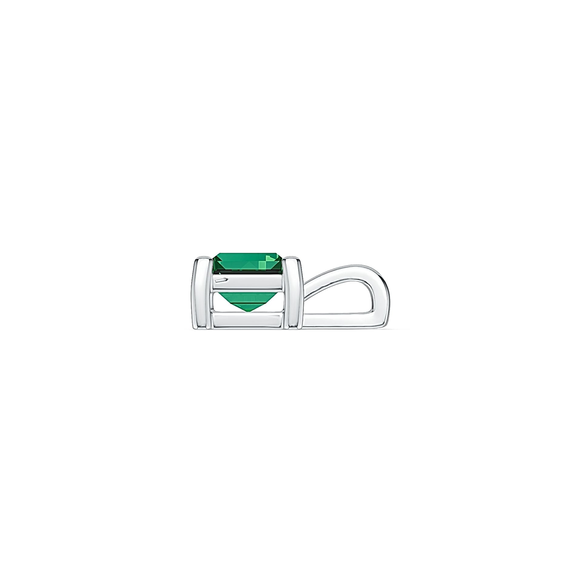 Sterling Silver Semi Mount Pendant Setting Princess SQ 5x5mm DHJ