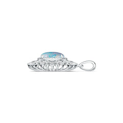 Sterling Silver Semi Mount Pendant Setting Oval OV 10X8mm DHJ