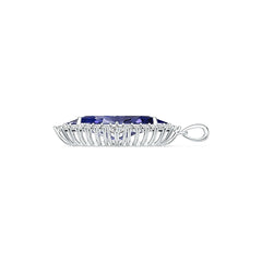 Sterling Silver Semi Mount Pendant Setting Marquise MQ 30X13mm DHJ