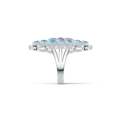 Sterling Silver Semi Mount Ring Setting Oval OV 7X5mm OV 5X4mm Cabochon - Syzjewelry