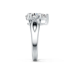 Sterling Silver Semi Mount Ring Setting Pear PE 12X8mm DHJ