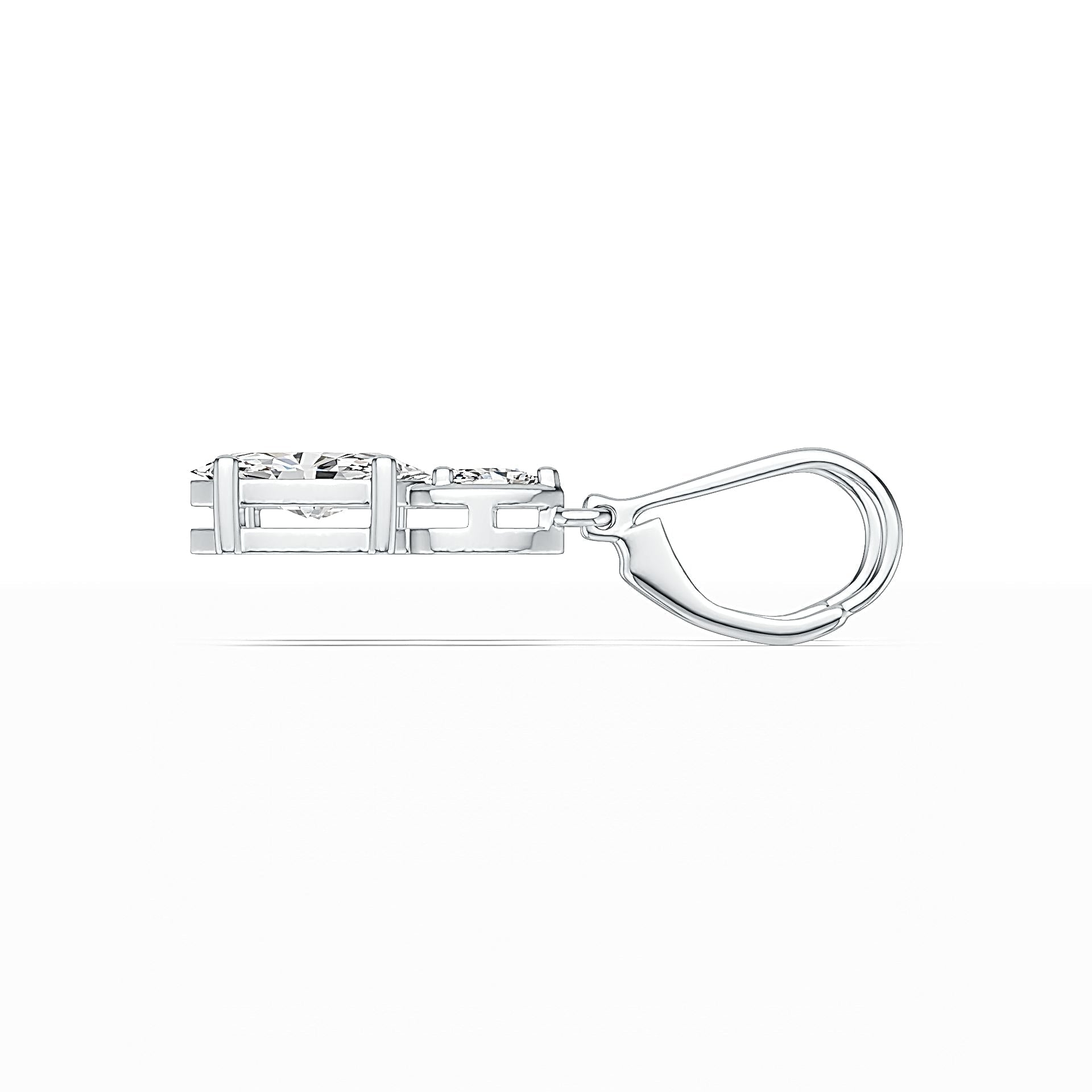 Sterling Silver Semi Mount Earrings Setting Marquise MQ 10X5mm PE 5X3mm DHJ