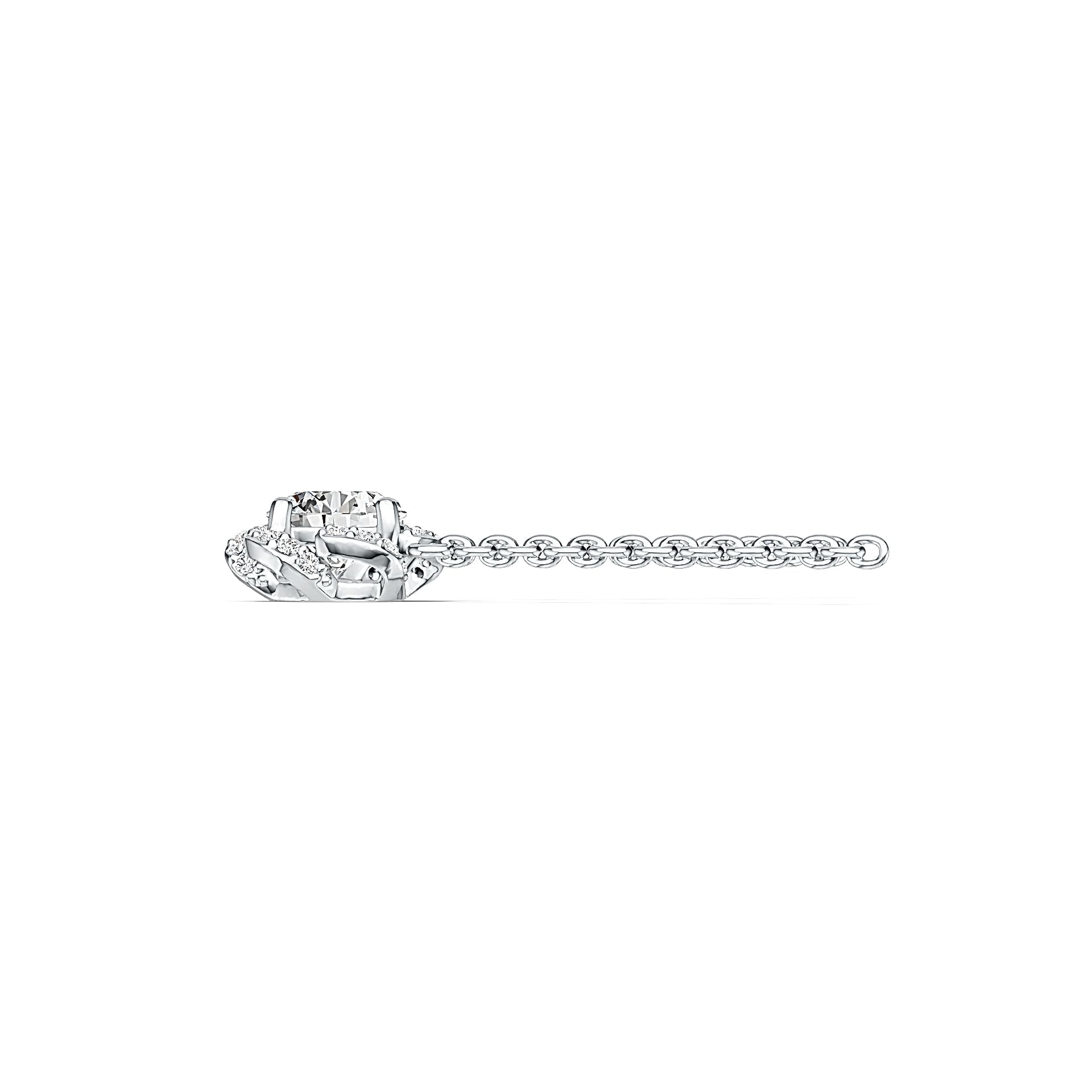 Sterling Silver Semi Mount Pendant Setting Round RD 6.5x6.5mm Syzjewelry