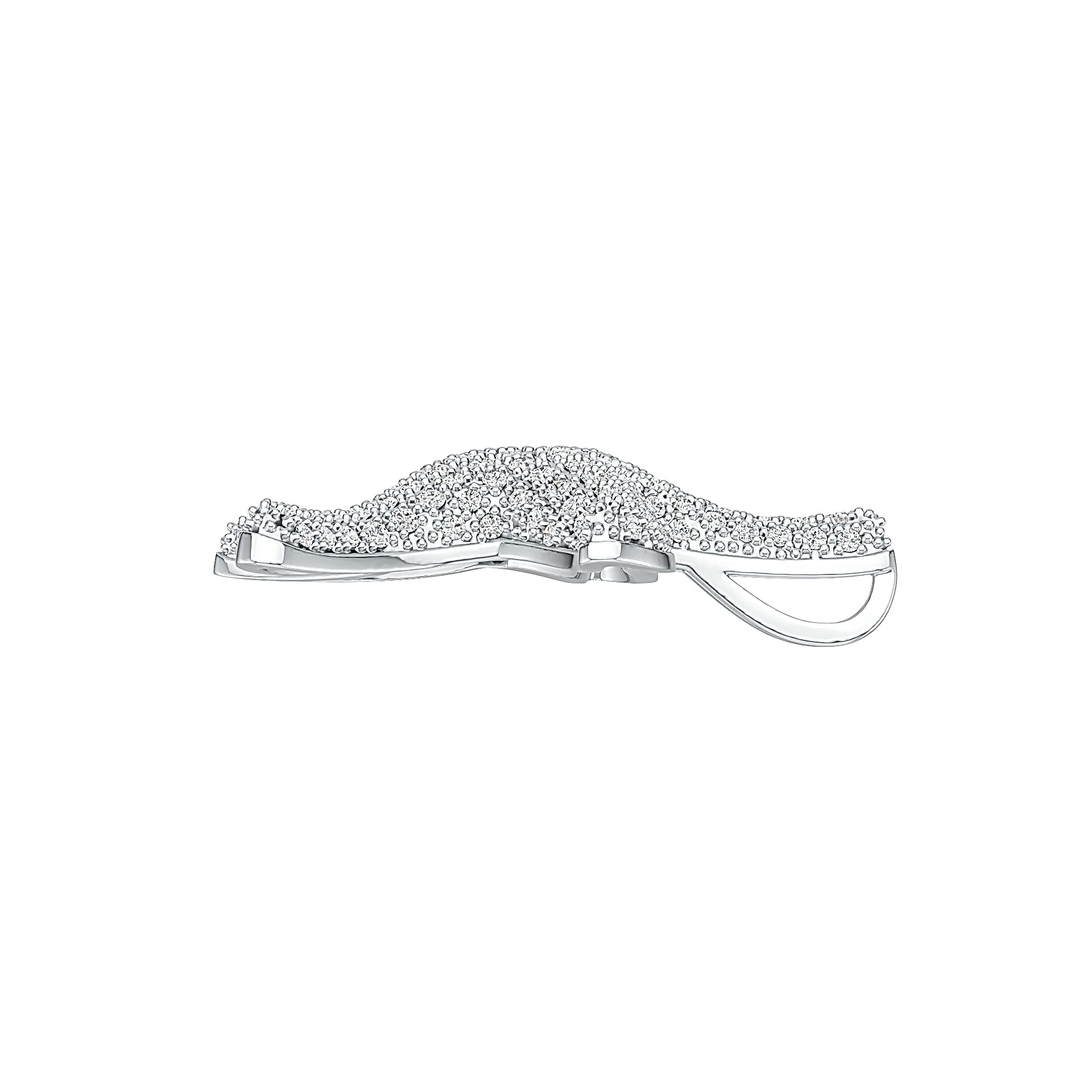 Sterling Silver Pendant Starfish Theme with White Topaz or Moissanite DHJ