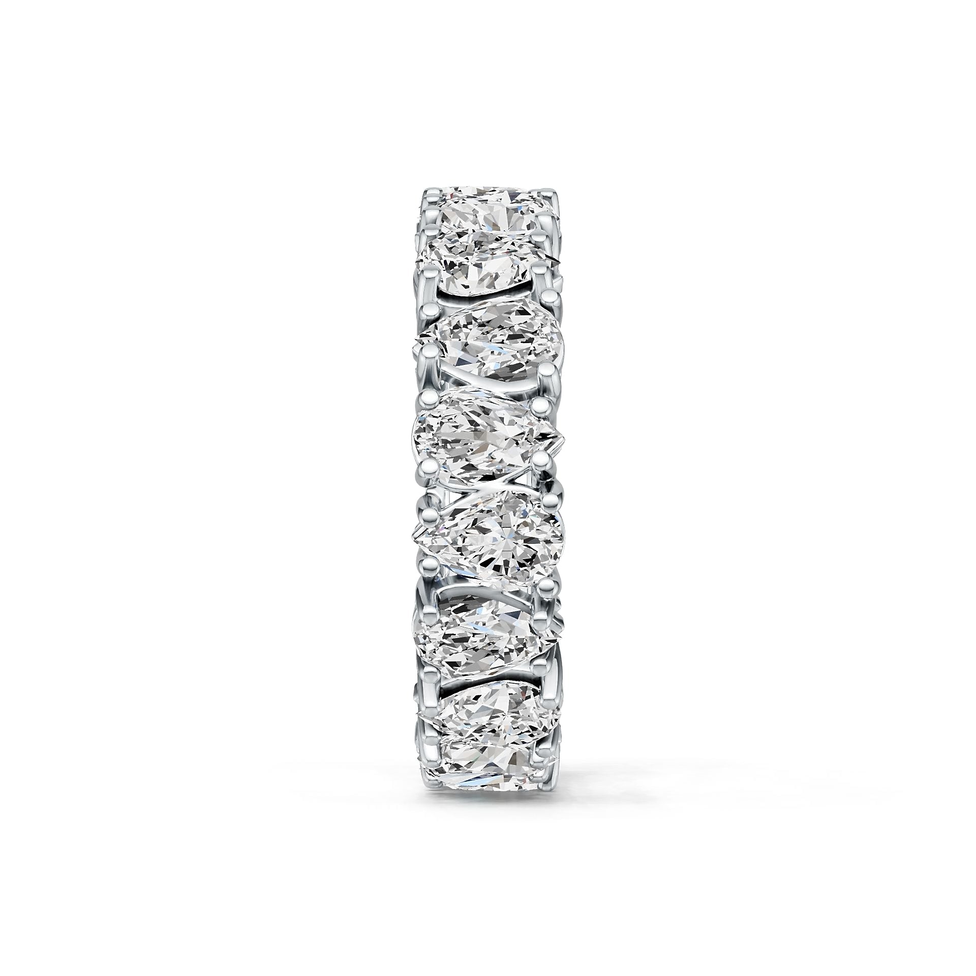 Sterling Silver Semi Mount Ring Setting Pear PE 5X3mm DHJ