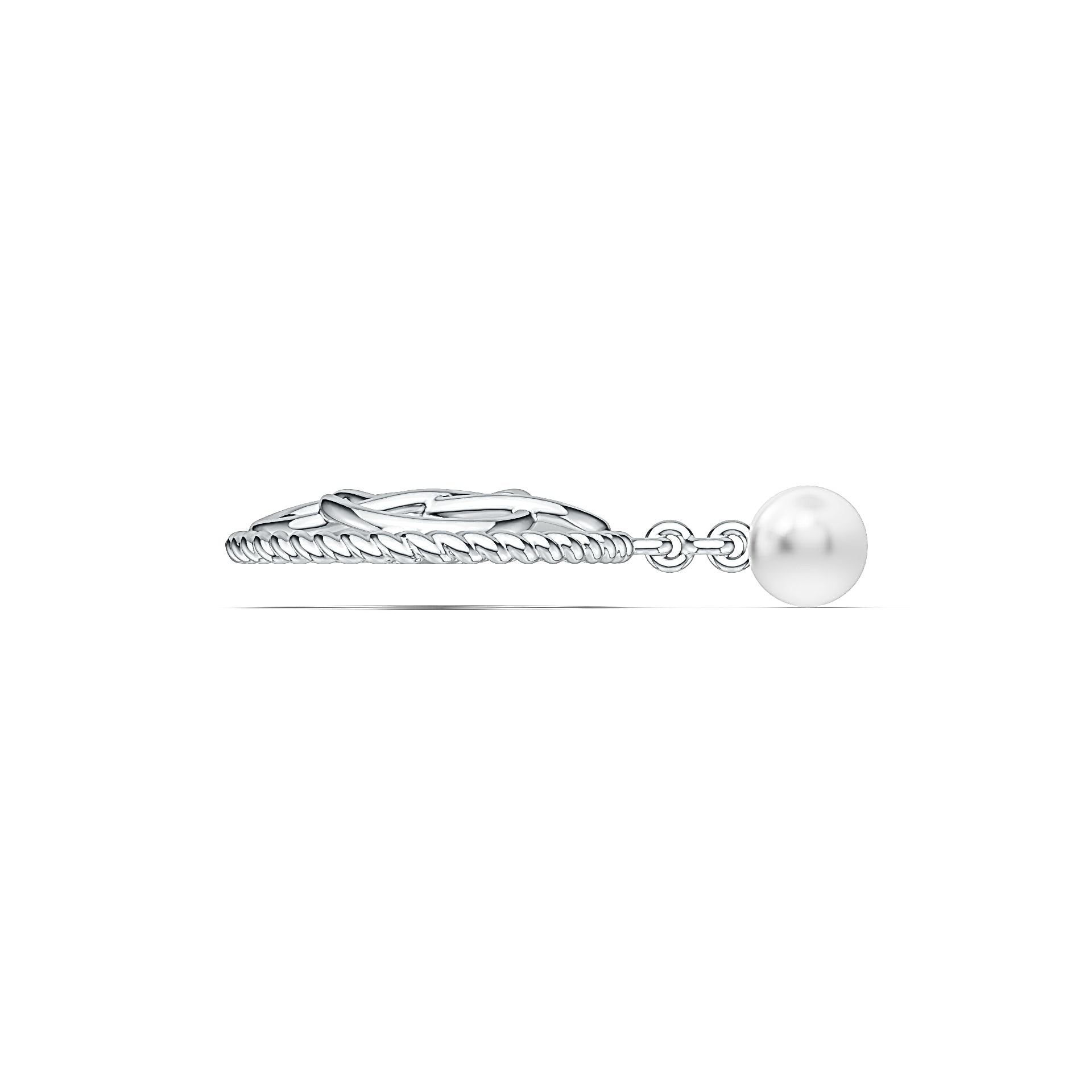 Sterling Silver Semi Mount Pendant Setting Round RD 6x6mm DHJ