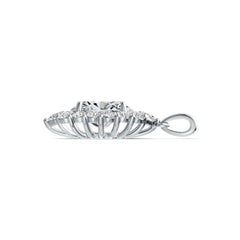 Sterling Silver Semi Mount Pendant Setting Oval OV 11X9mm DHJ