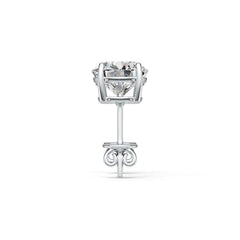 Sterling Silver Semi Mount Earrings Setting Round RD 7.5mm DHJ
