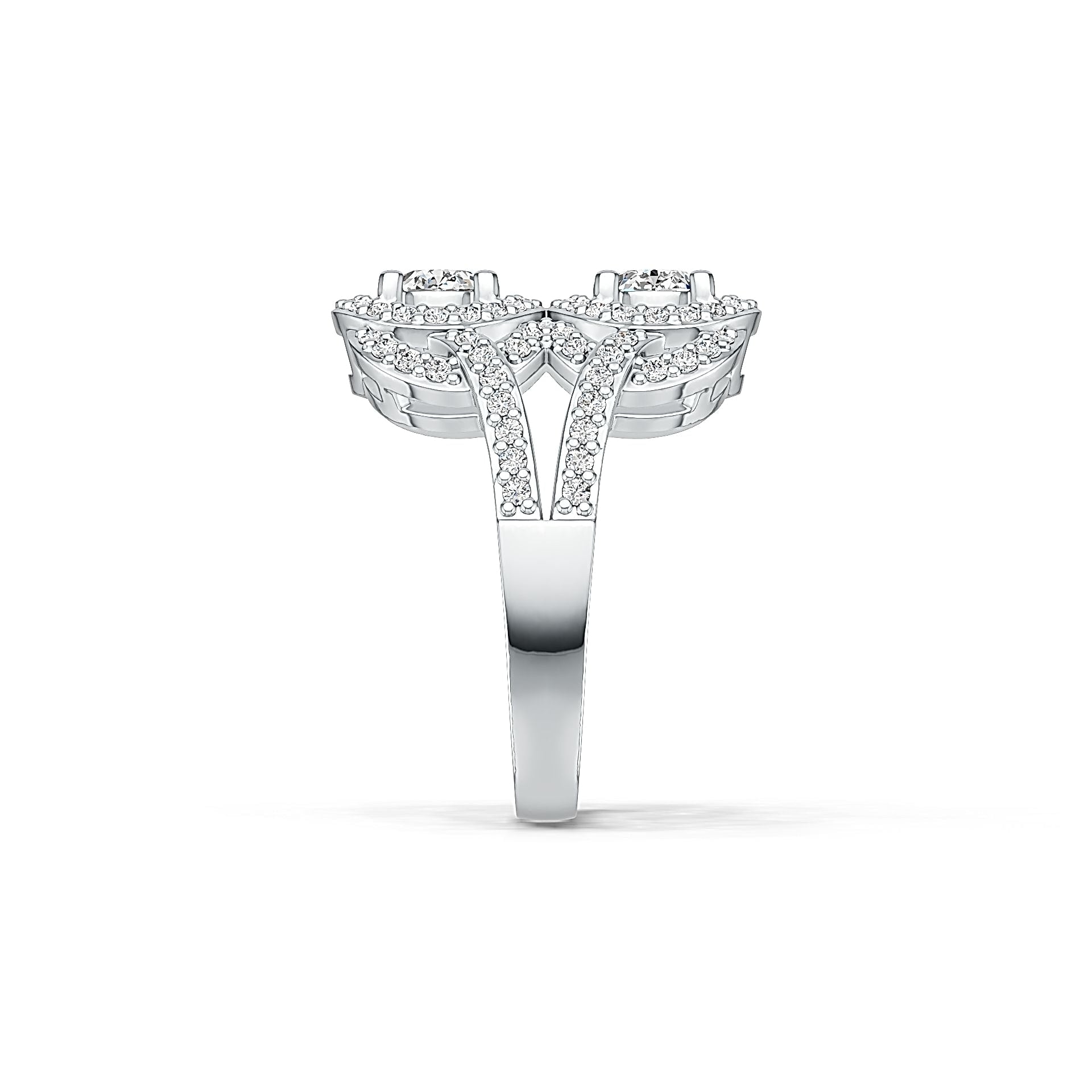 Sterling Silver Semi Mount Ring Setting Oval OV 7X5mm with White Topaz - Syzjewelry