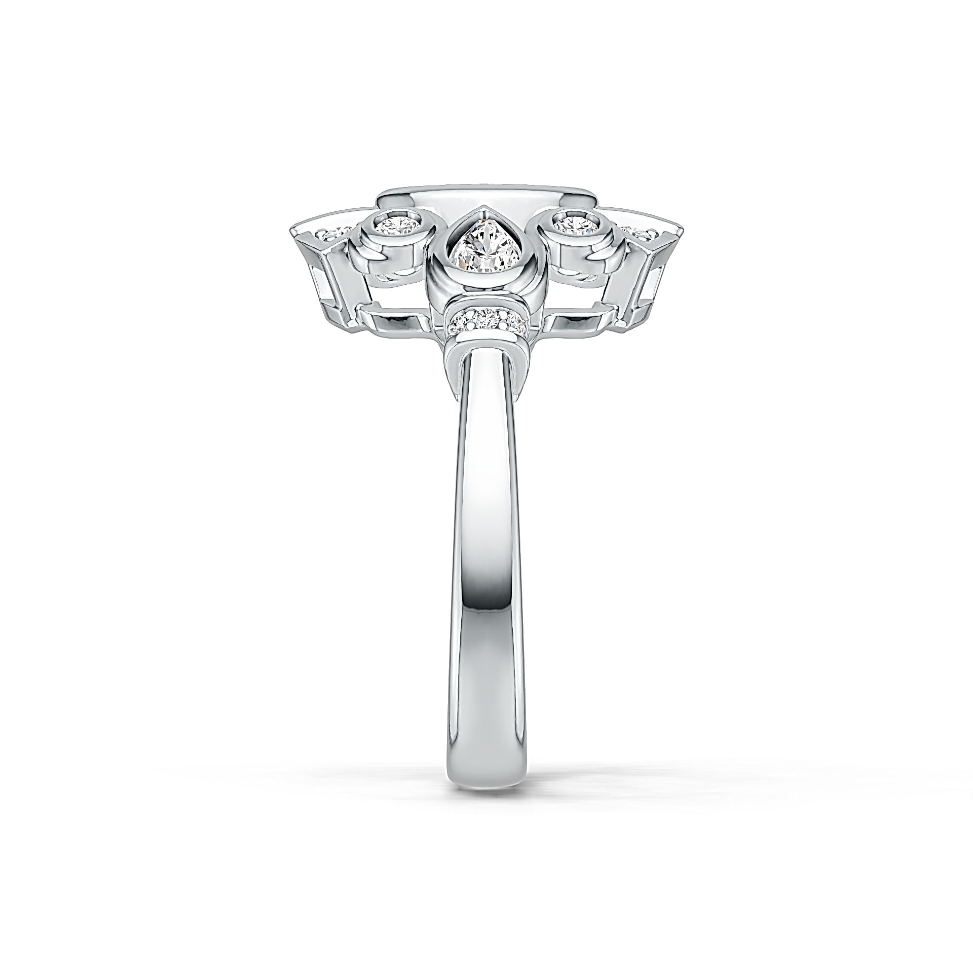 Sterling Silver Semi Mount Ring Setting Oval OV 8X6mm DHJ