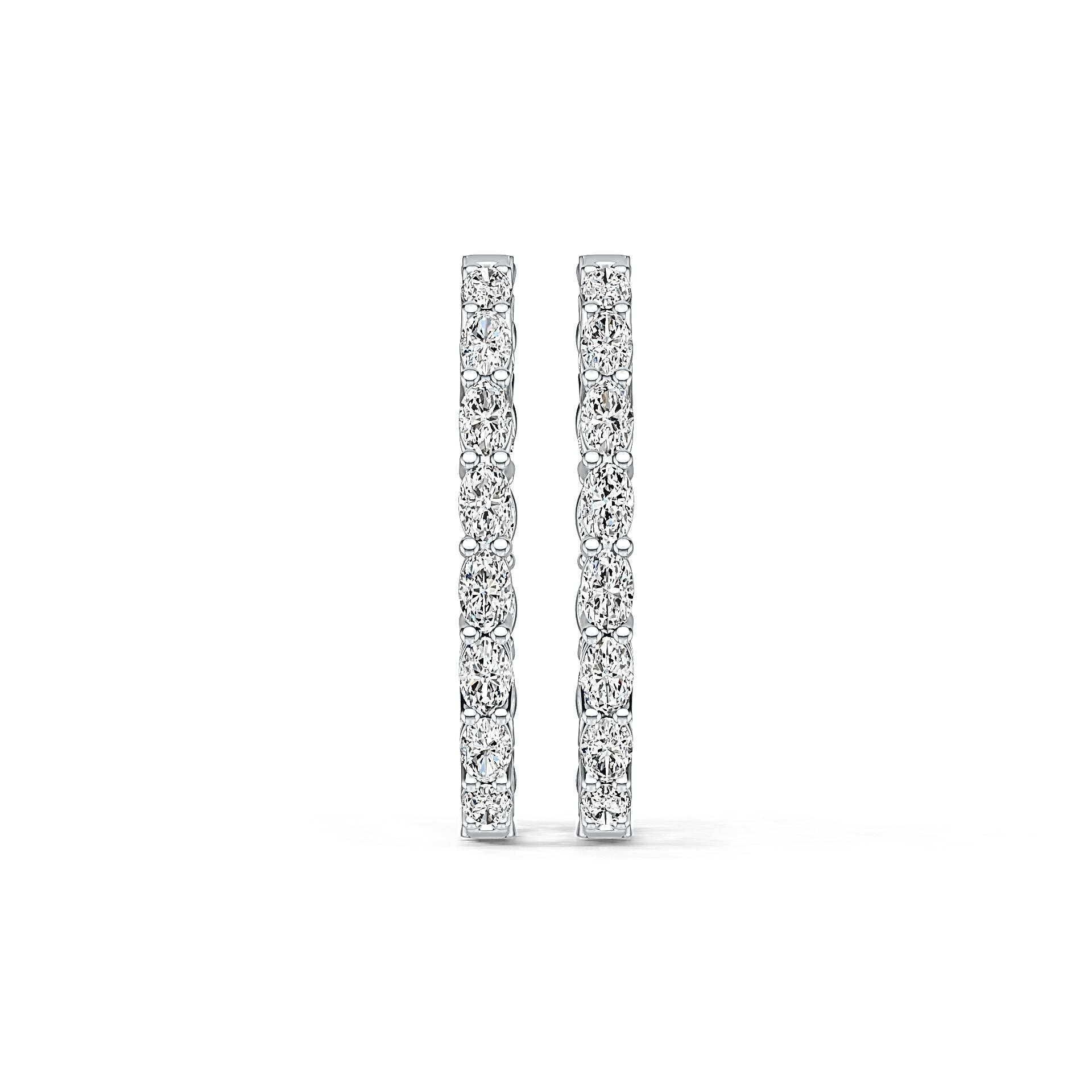 Sterling Silver Semi Mount Earrings Setting Oval OV 5X3mm Hoop - Syzjewelry