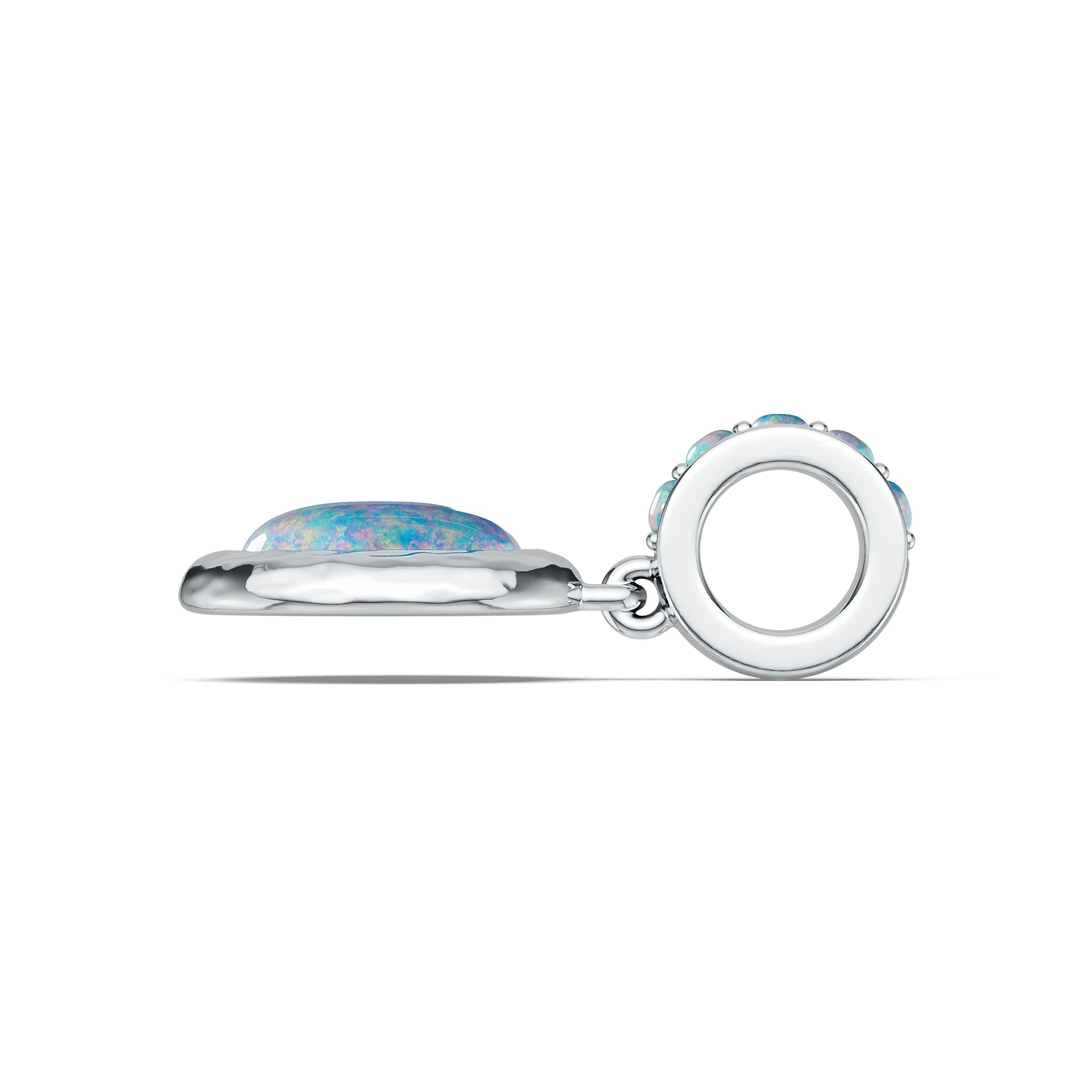 Sterling Silver Semi Mount Pendant Setting Oval OV 10X8mm Cabochon DHJ