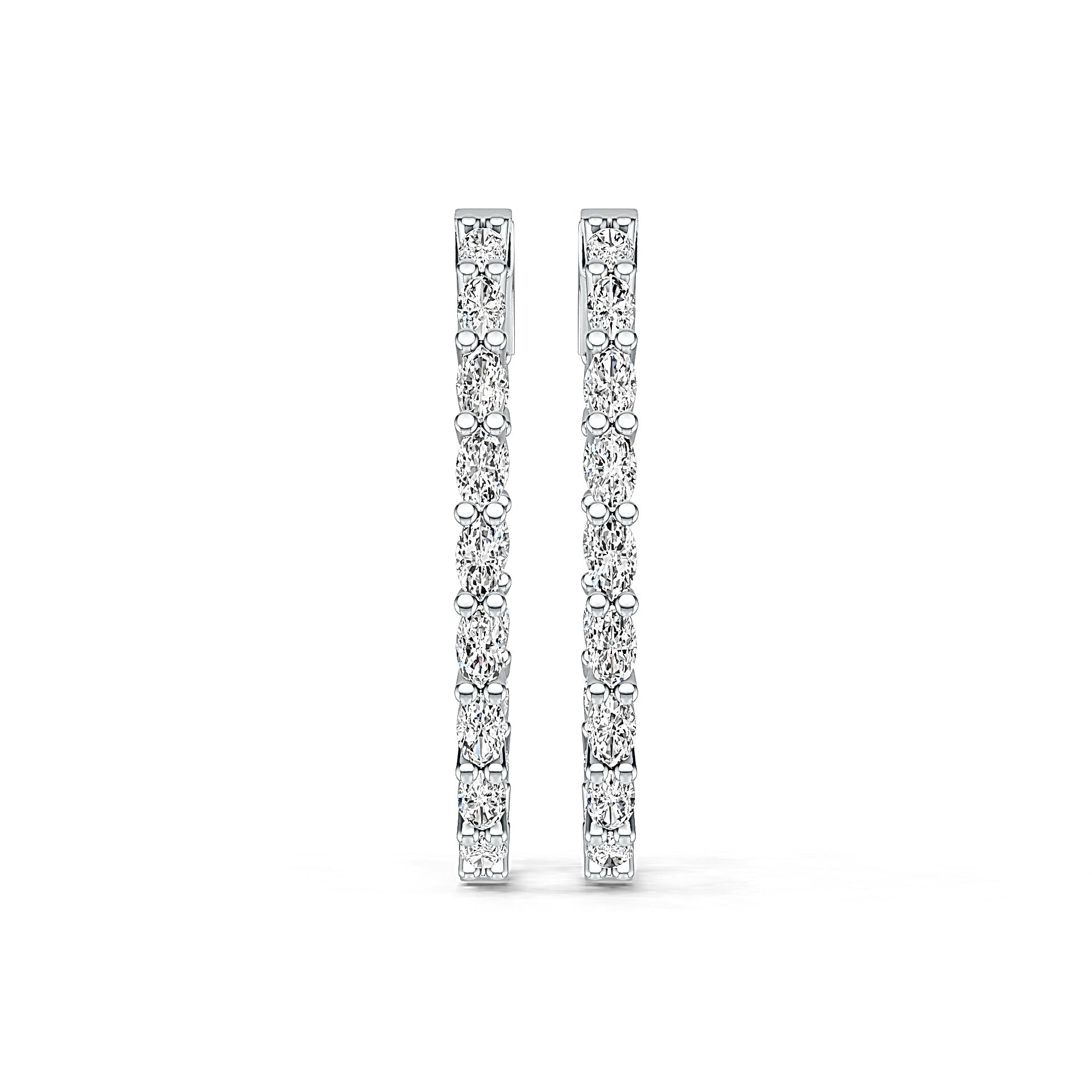Sterling Silver Semi Mount Earrings Setting Oval OV 5x3mm DHJ