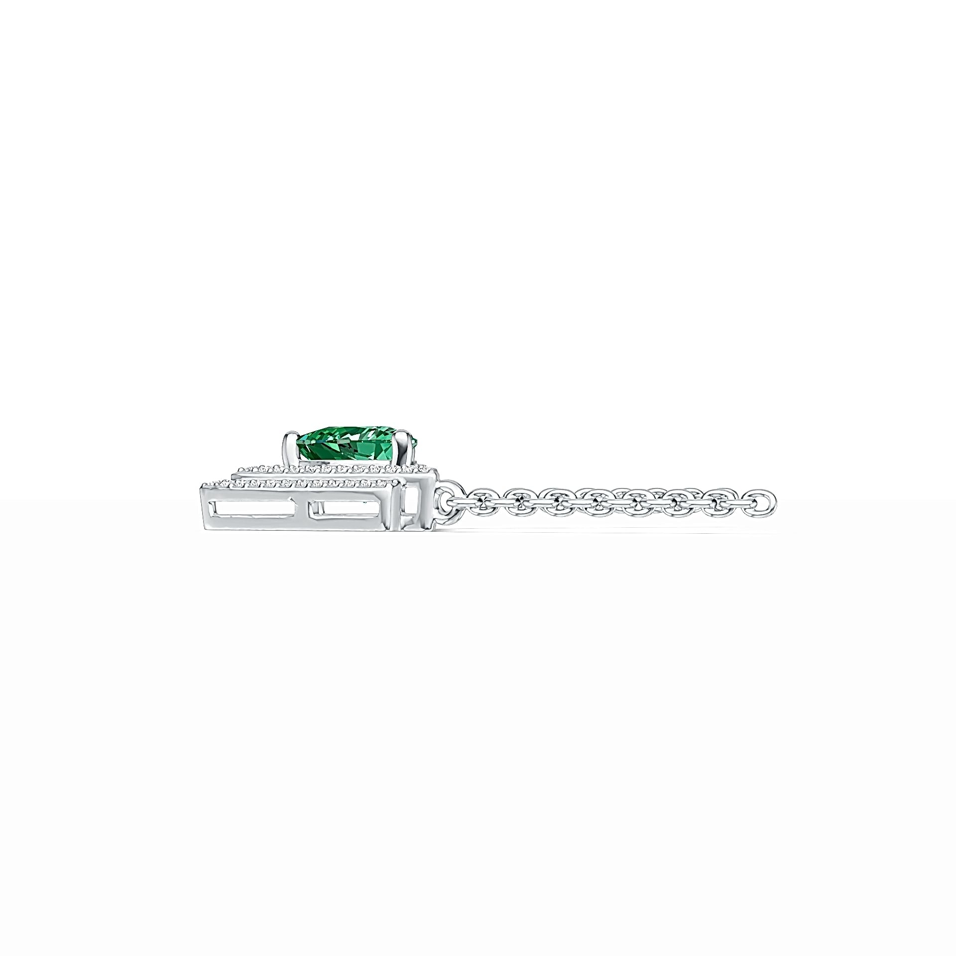 Sterling Silver Semi Mount Pendant Setting Trillion TRI 7x7mm Syzjewelry