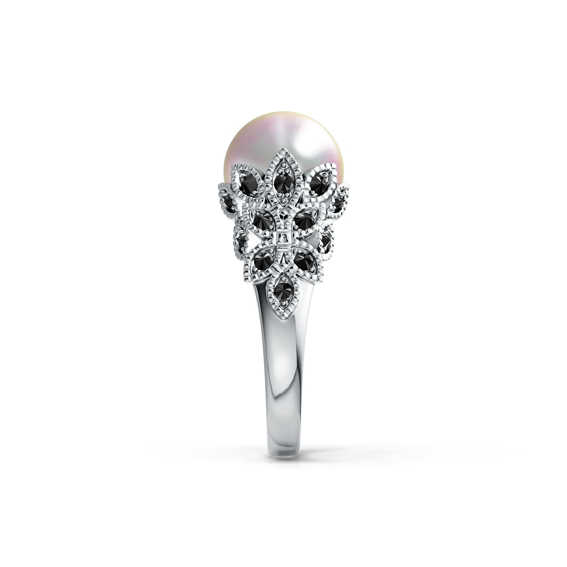 Sterling Silver Semi Mount Ring Setting Round RD 10.5mm DHJ